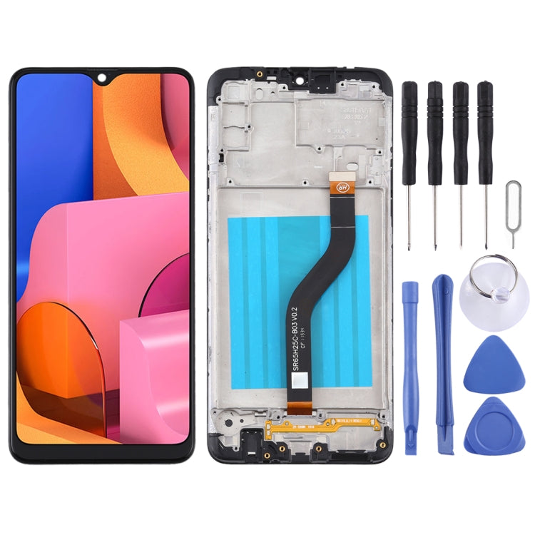 OEM LCD Screen for Samsung Galaxy A20s Digitizer Full Assembly with Frame (Black) - LCD Screen by buy2fix | Online Shopping UK | buy2fix