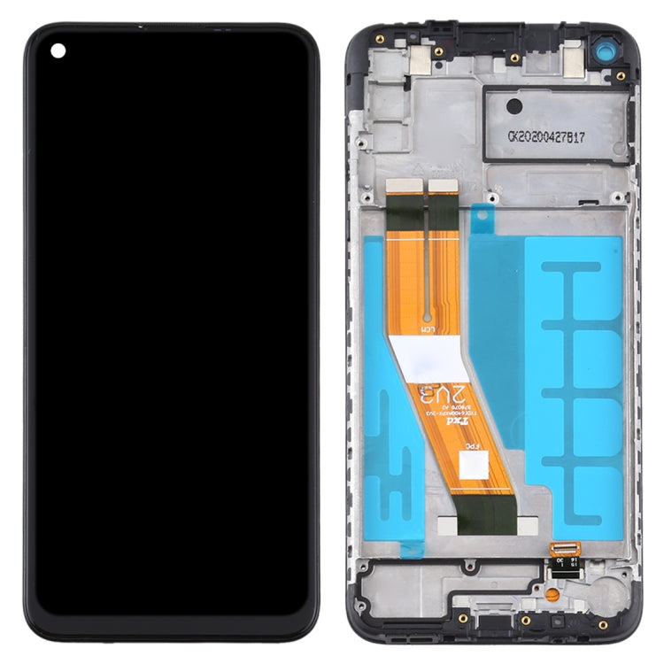 OEM LCD Screen for Samsung Galaxy A11 Digitizer Full Assembly with Frame (Black) - LCD Screen by buy2fix | Online Shopping UK | buy2fix