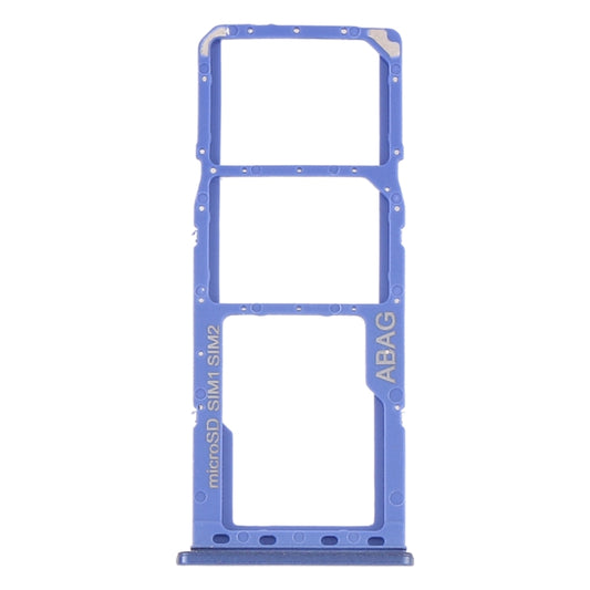 For Samsung Galaxy A21s SIM Card Tray + SIM Card Tray + Micro SD Card Tray (Blue) - Card Tray by buy2fix | Online Shopping UK | buy2fix