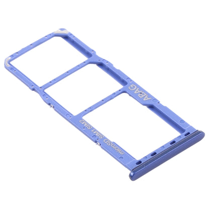 For Samsung Galaxy A21s SIM Card Tray + SIM Card Tray + Micro SD Card Tray (Blue) - Card Tray by buy2fix | Online Shopping UK | buy2fix