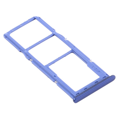For Samsung Galaxy A21s SIM Card Tray + SIM Card Tray + Micro SD Card Tray (Blue) - Card Tray by buy2fix | Online Shopping UK | buy2fix