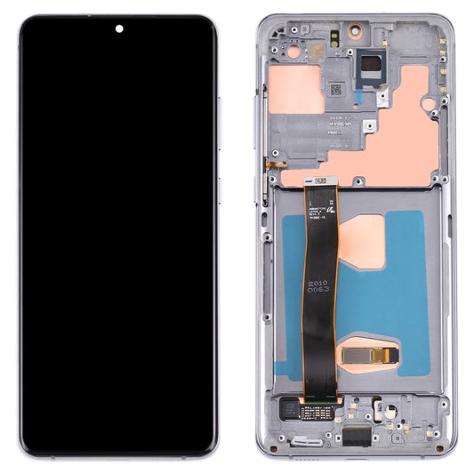 Original Super AMOLED LCD Screen for Samsung Galaxy S20 Ultra 4G/S20 Ultra 5G Digitizer Full Assembly with Frame (Grey) - LCD Screen by buy2fix | Online Shopping UK | buy2fix