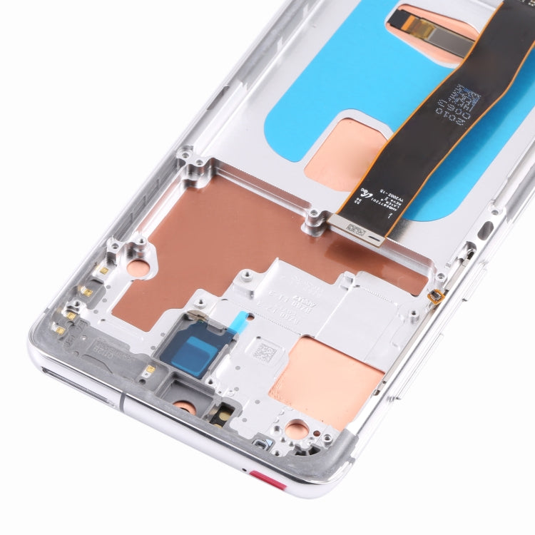 Original Super AMOLED LCD Screen for Samsung Galaxy S20 Ultra 4G/S20 Ultra 5G Digitizer Full Assembly with Frame (Silver) - LCD Screen by buy2fix | Online Shopping UK | buy2fix
