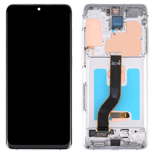 Original Super AMOLED LCD Screen for Samsung Galaxy S20+ 5G SM-G986B/G985 Digitizer Full Assembly with Frame (Silver) - LCD Screen by buy2fix | Online Shopping UK | buy2fix