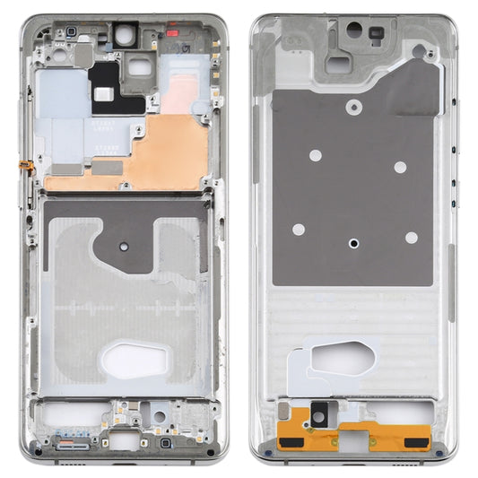 For Samsung Galaxy S20 Ultra  Middle Frame Bezel Plate with Side Keys (Silver) - Frame Bezel Plate by buy2fix | Online Shopping UK | buy2fix