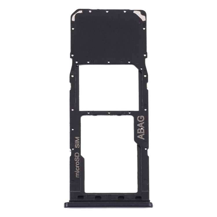 For Samsung Galaxy A21s SIM Card Tray + Micro SD Card Tray (Black) - Card Tray by buy2fix | Online Shopping UK | buy2fix
