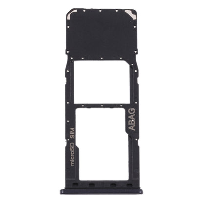 For Samsung Galaxy A21s SIM Card Tray + Micro SD Card Tray (Black) - Card Tray by buy2fix | Online Shopping UK | buy2fix