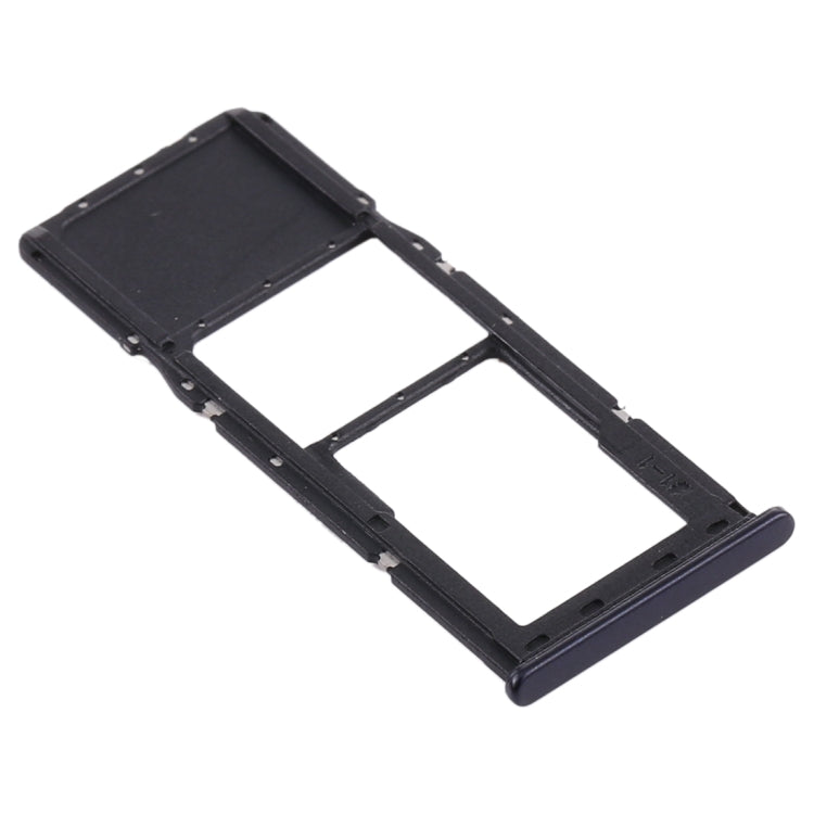 For Samsung Galaxy A21s SIM Card Tray + Micro SD Card Tray (Black) - Card Tray by buy2fix | Online Shopping UK | buy2fix