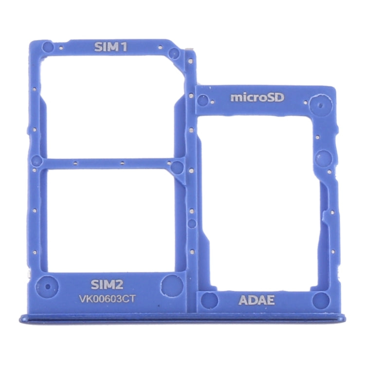 For Samsung Galaxy A41 / A415 SIM Card Tray + SIM Card Tray + Micro SD Card Tray (Blue) - Card Tray by buy2fix | Online Shopping UK | buy2fix