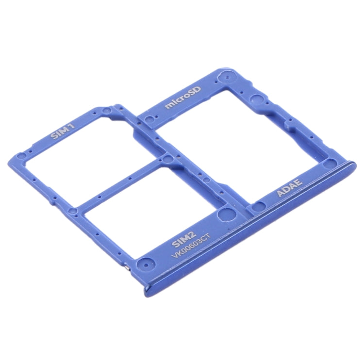 For Samsung Galaxy A41 / A415 SIM Card Tray + SIM Card Tray + Micro SD Card Tray (Blue) - Card Tray by buy2fix | Online Shopping UK | buy2fix