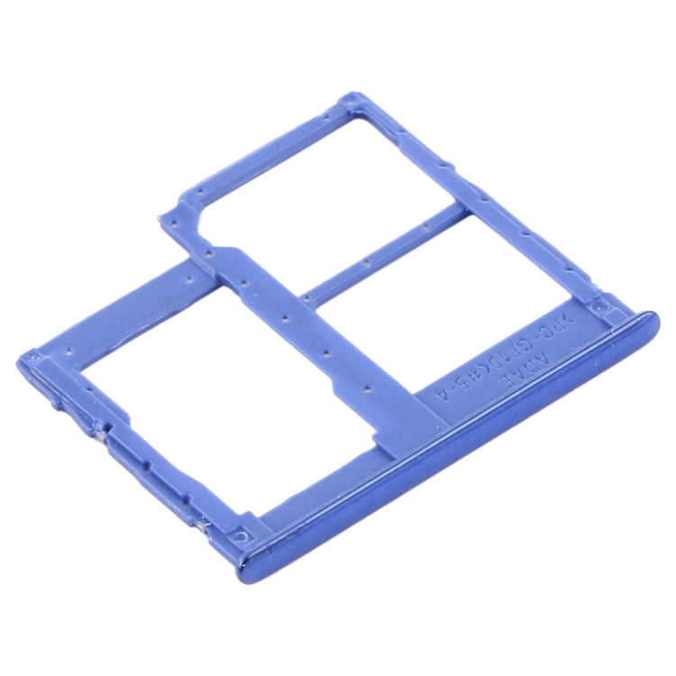 For Samsung Galaxy A41 / A415 SIM Card Tray + SIM Card Tray + Micro SD Card Tray (Blue) - Card Tray by buy2fix | Online Shopping UK | buy2fix