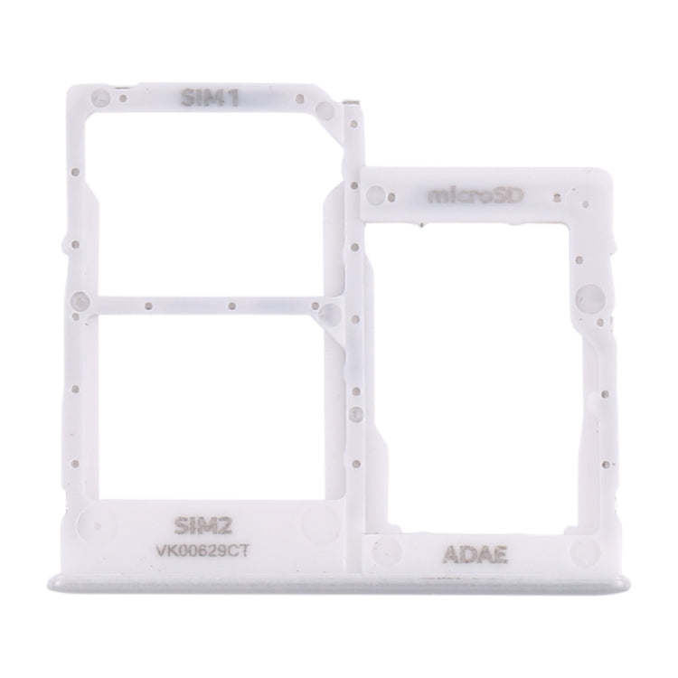 For Samsung Galaxy A41 / A415 SIM Card Tray + SIM Card Tray + Micro SD Card Tray (White) - Card Tray by buy2fix | Online Shopping UK | buy2fix