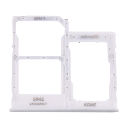 For Samsung Galaxy A41 / A415 SIM Card Tray + SIM Card Tray + Micro SD Card Tray (White) - Card Tray by buy2fix | Online Shopping UK | buy2fix