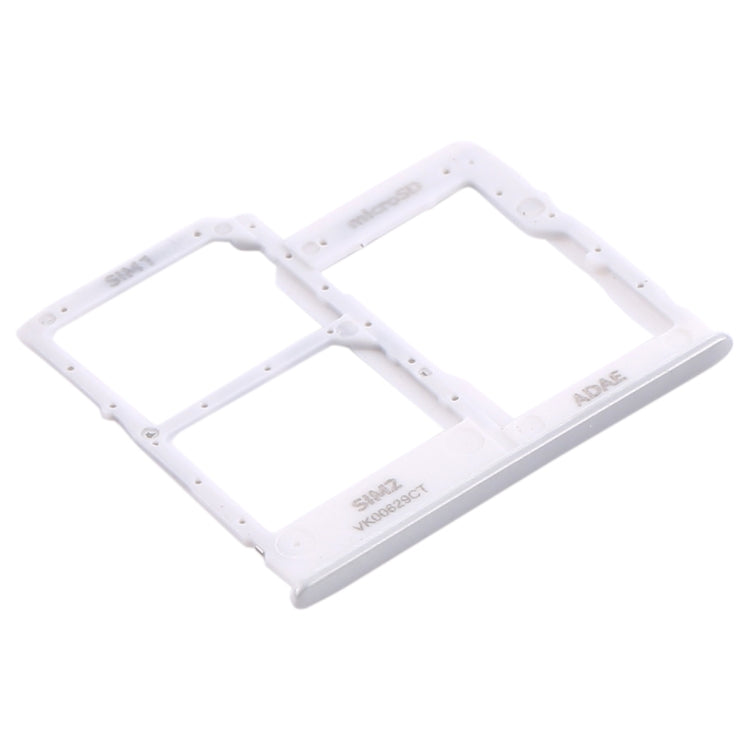 For Samsung Galaxy A41 / A415 SIM Card Tray + SIM Card Tray + Micro SD Card Tray (White) - Card Tray by buy2fix | Online Shopping UK | buy2fix