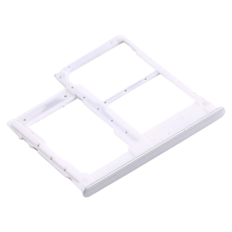 For Samsung Galaxy A41 / A415 SIM Card Tray + SIM Card Tray + Micro SD Card Tray (White) - Card Tray by buy2fix | Online Shopping UK | buy2fix