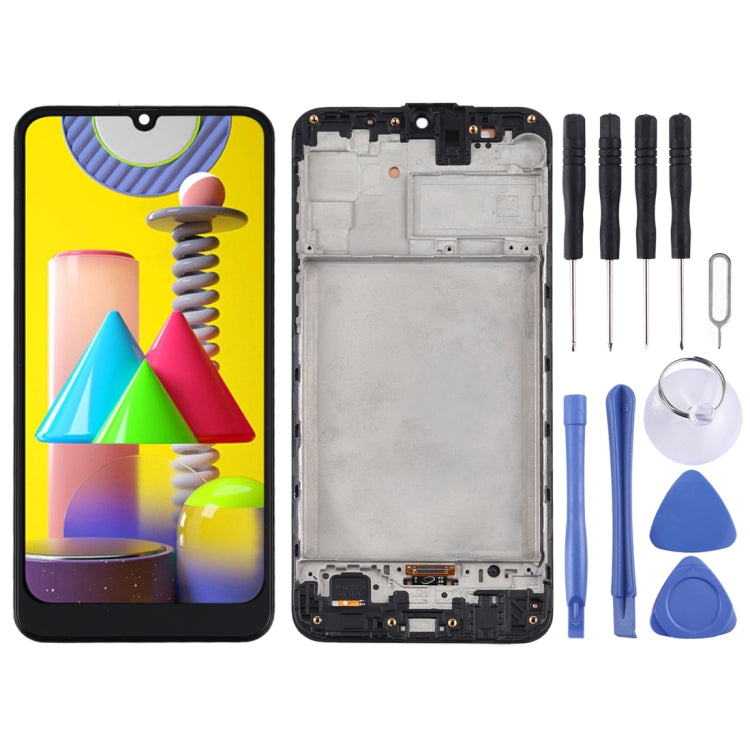 TFT LCD Screen for Samsung Galaxy M31 / Galaxy M31 Prime Digitizer Full Assembly with Frame (Black) - LCD Screen by buy2fix | Online Shopping UK | buy2fix