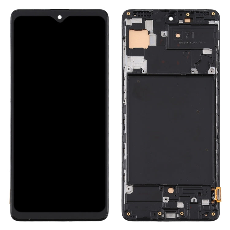 TFT Material LCD Screen and Digitizer Full Assembly With Frame (Not Supporting Fingerprint Identification) for Samsung Galaxy A71 / SM-A715(Black) - LCD Screen by buy2fix | Online Shopping UK | buy2fix