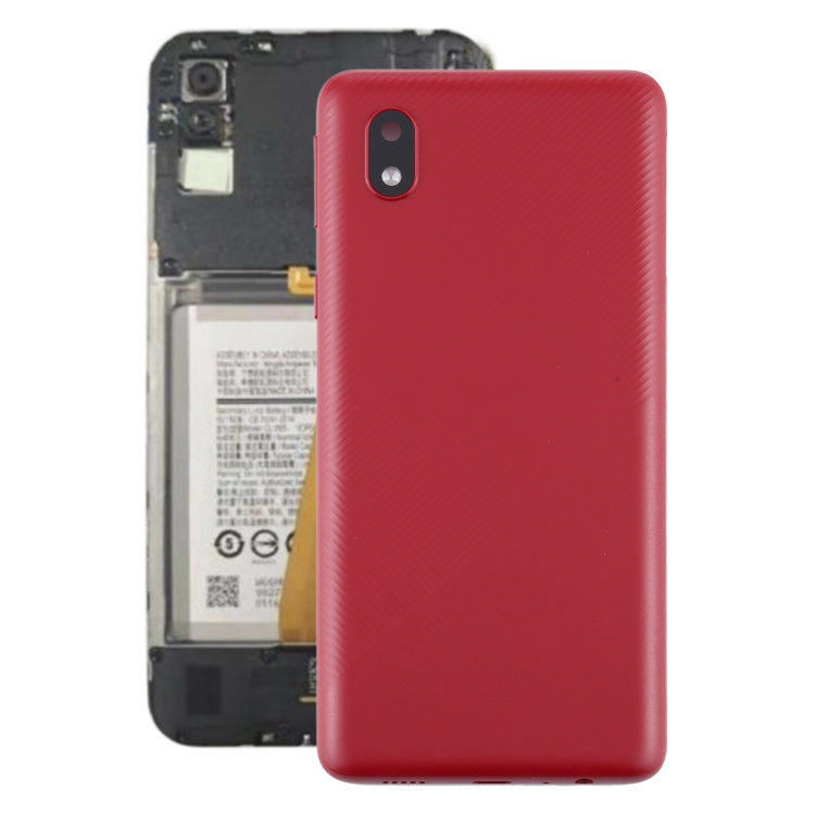 For Samsung Galaxy A01 Core SM-A013 Battery Back Cover (Red) - Back Cover by buy2fix | Online Shopping UK | buy2fix