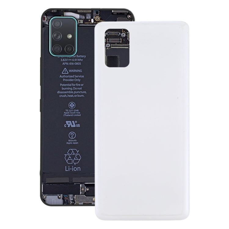 For Samsung Galaxy M51 Battery Back Cover (White) - Back Cover by buy2fix | Online Shopping UK | buy2fix