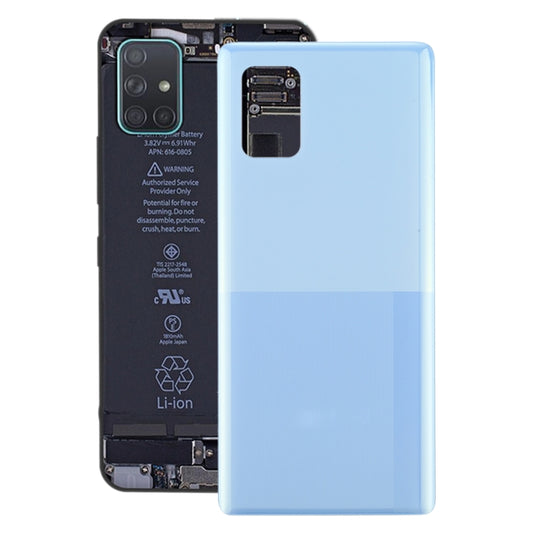 For Samsung Galaxy A71 5G SM-A716 Battery Back Cover (Blue) - Back Cover by buy2fix | Online Shopping UK | buy2fix