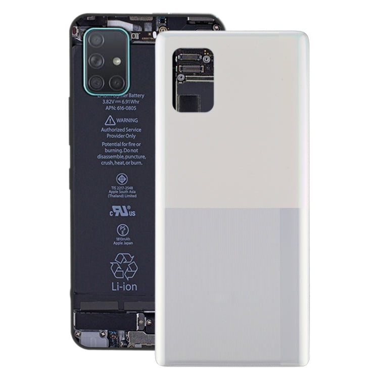 For Samsung Galaxy A71 5G SM-A716 Battery Back Cover (White) - Back Cover by buy2fix | Online Shopping UK | buy2fix