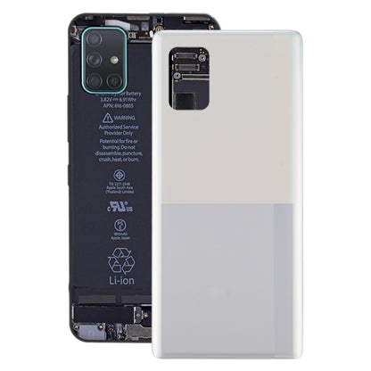 For Samsung Galaxy A71 5G SM-A716 Battery Back Cover (White) - Back Cover by buy2fix | Online Shopping UK | buy2fix