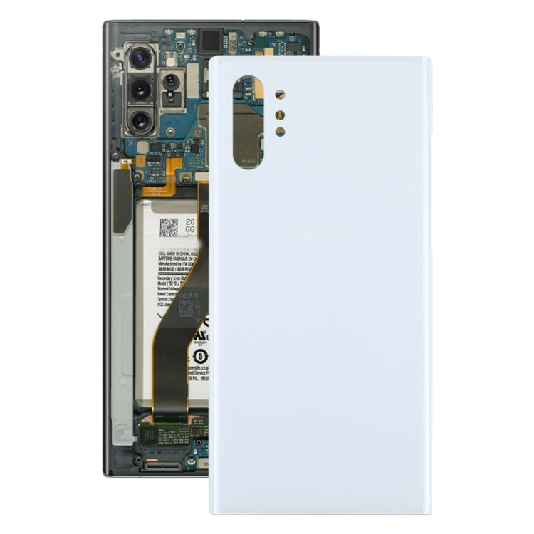 For Samsung Galaxy Note10+ Battery Back Cover (White) - Back Cover by buy2fix | Online Shopping UK | buy2fix