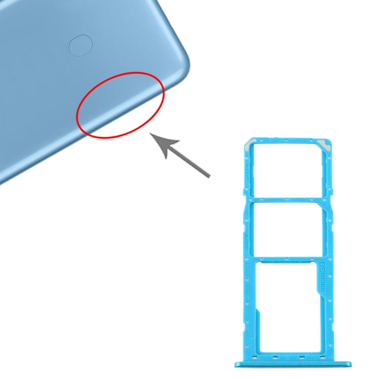 For Samsung Galaxy A11 SM-A115 SIM Card Tray + SIM Card Tray + Micro SD Card Tray (Green) - Card Tray by buy2fix | Online Shopping UK | buy2fix