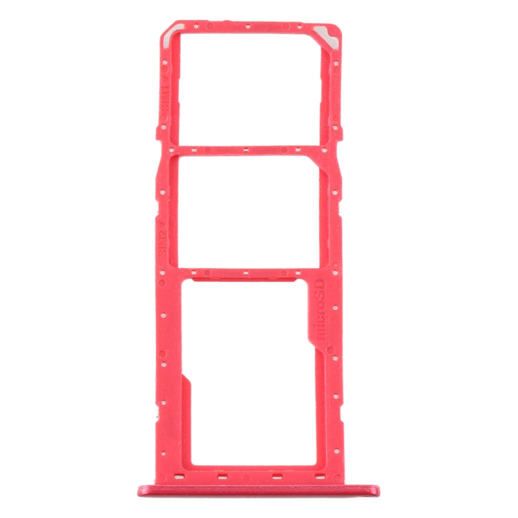 For Samsung Galaxy A11 SM-A115 SIM Card Tray + SIM Card Tray + Micro SD Card Tray (Red) - Card Tray by buy2fix | Online Shopping UK | buy2fix