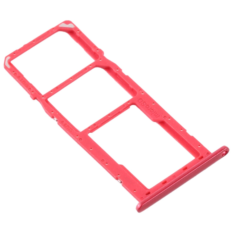 For Samsung Galaxy A11 SM-A115 SIM Card Tray + SIM Card Tray + Micro SD Card Tray (Red) - Card Tray by buy2fix | Online Shopping UK | buy2fix