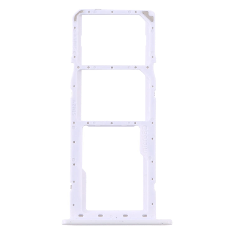For Samsung Galaxy A11 SM-A115 SIM Card Tray + SIM Card Tray + Micro SD Card Tray (White) - Card Tray by buy2fix | Online Shopping UK | buy2fix