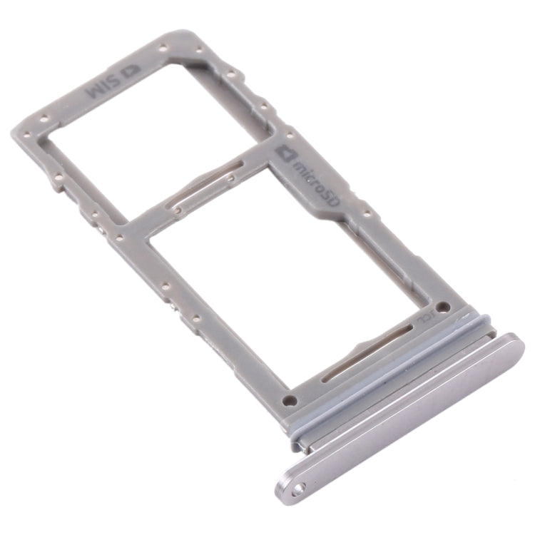 For Samsung Galaxy Note 10 Lite SM-N770 SIM Card Tray + Micro SD Card Tray (Silver) - Card Tray by buy2fix | Online Shopping UK | buy2fix