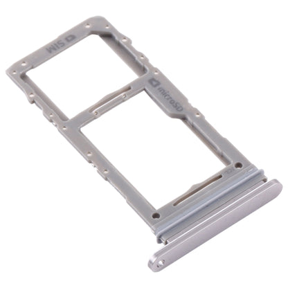 For Samsung Galaxy Note 10 Lite SM-N770 SIM Card Tray + Micro SD Card Tray (Silver) - Card Tray by buy2fix | Online Shopping UK | buy2fix
