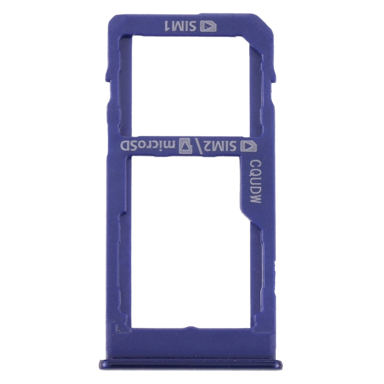 For Samsung Galaxy M40 SM-M405 SIM Card Tray + SIM Card Tray / Micro SD Card Tray (Dark Blue) - Card Tray by buy2fix | Online Shopping UK | buy2fix