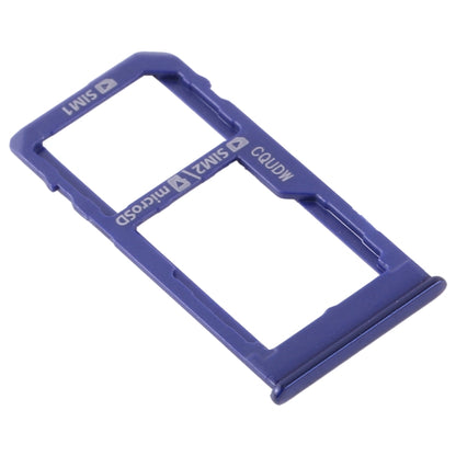 For Samsung Galaxy M40 SM-M405 SIM Card Tray + SIM Card Tray / Micro SD Card Tray (Dark Blue) - Card Tray by buy2fix | Online Shopping UK | buy2fix