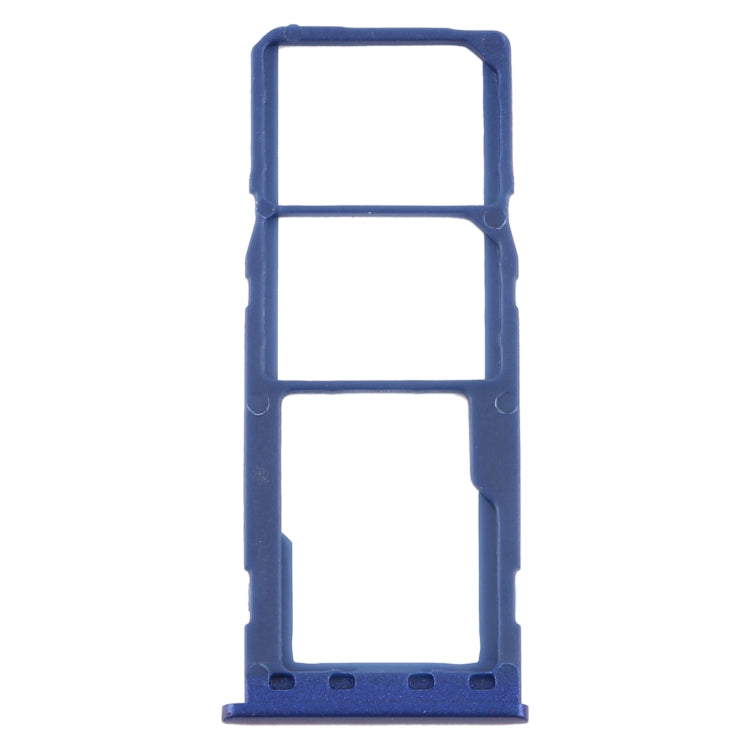For Samsung Galaxy M10 SM-M105 SIM Card Tray + SIM Card Tray + Micro SD Card Tray (Blue) - Card Tray by buy2fix | Online Shopping UK | buy2fix