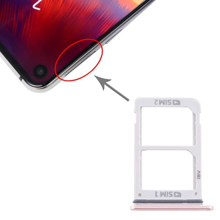 For Samsung Galaxy A8s / Galaxy A9 Pro 2019 SIM Card Tray + SIM Card Tray (Pink) - Card Tray by buy2fix | Online Shopping UK | buy2fix