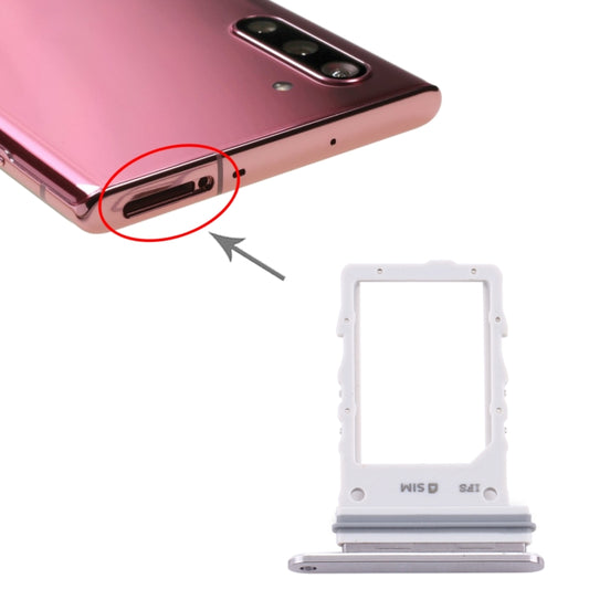 For Samsung Galaxy Note10 5G SIM Card Tray (Silver) - Card Tray by buy2fix | Online Shopping UK | buy2fix