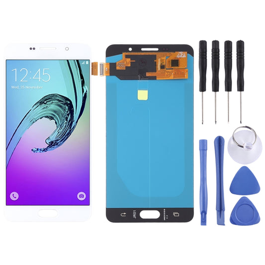 LCD Screen and Digitizer Full Assembly (OLED Material ) for Galaxy A7 (2016), A710F, A710F/DS, A710FD, A710M, A710M/DS, A710Y/DS, A7100(White) - LCD Screen by buy2fix | Online Shopping UK | buy2fix