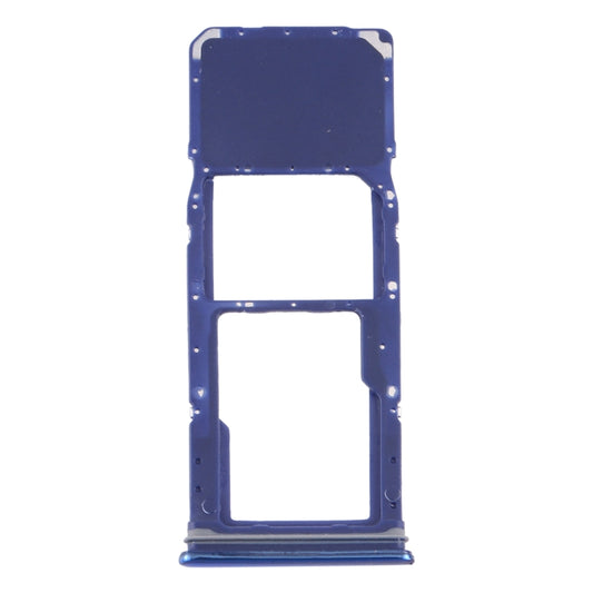 For Samsung Galaxy A9 (2018) SM-A920 SIM Card Tray + Micro SD Card Tray (Blue) - Card Tray by buy2fix | Online Shopping UK | buy2fix