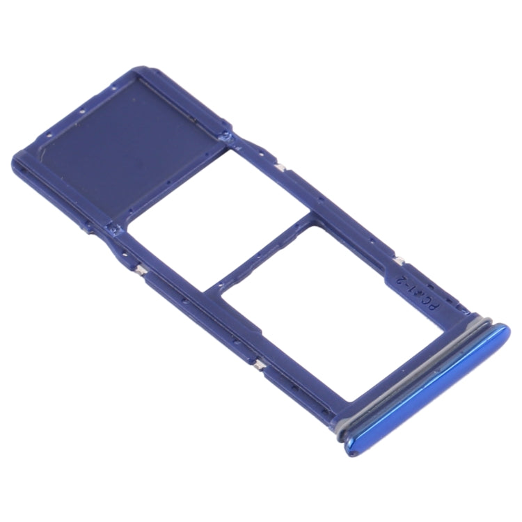 For Samsung Galaxy A9 (2018) SM-A920 SIM Card Tray + Micro SD Card Tray (Blue) - Card Tray by buy2fix | Online Shopping UK | buy2fix