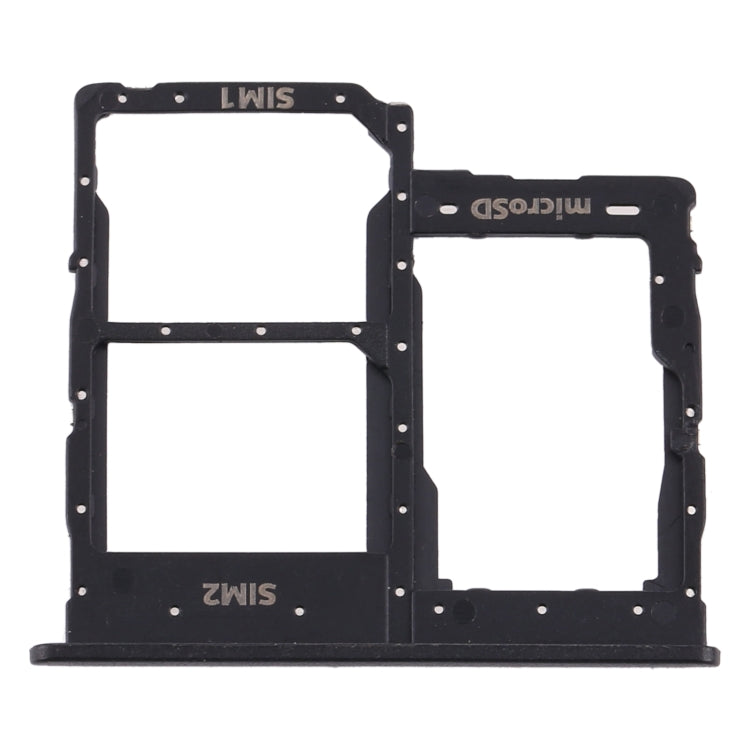 For Samsung Galaxy A01 Core SM-A013 SIM Card Tray + SIM Card Tray + Micro SD Card Tray (Black) - Card Tray by buy2fix | Online Shopping UK | buy2fix