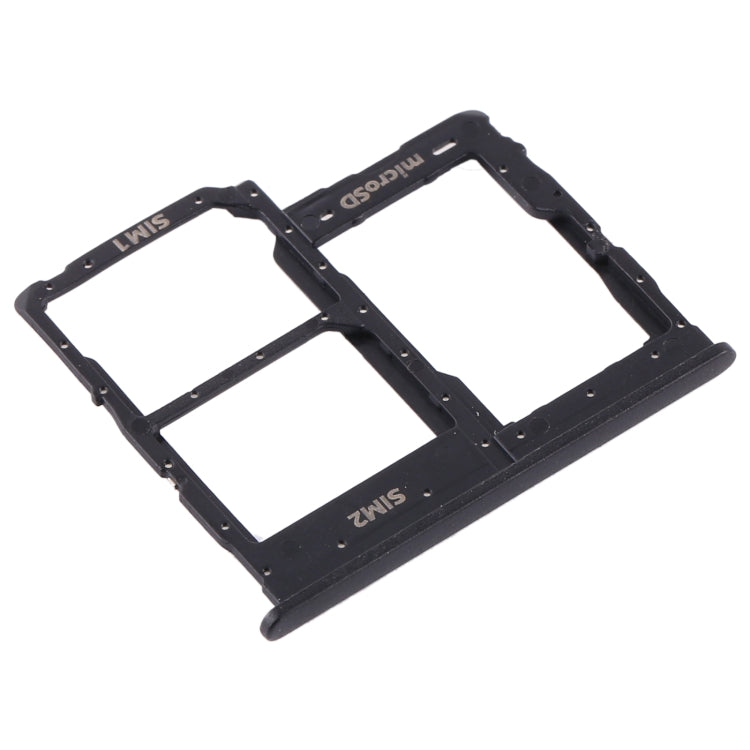 For Samsung Galaxy A01 Core SM-A013 SIM Card Tray + SIM Card Tray + Micro SD Card Tray (Black) - Card Tray by buy2fix | Online Shopping UK | buy2fix