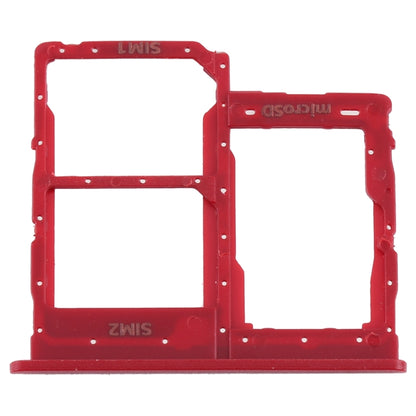 For Samsung Galaxy A01 Core SM-A013 SIM Card Tray + SIM Card Tray + Micro SD Card Tray (Red) - Card Tray by buy2fix | Online Shopping UK | buy2fix