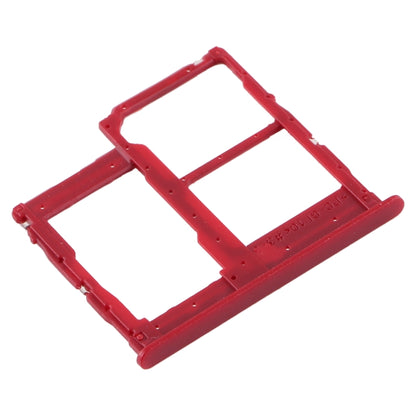 For Samsung Galaxy A01 Core SM-A013 SIM Card Tray + SIM Card Tray + Micro SD Card Tray (Red) - Card Tray by buy2fix | Online Shopping UK | buy2fix