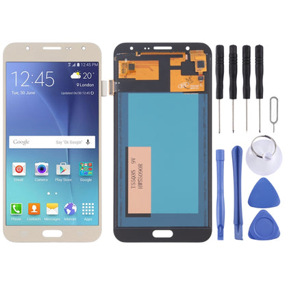 TFT Material LCD Screen and Digitizer Full Assembly for Galaxy J7 (2015) / J700F, J700F/DS, J700H/DS, J700M, J700M/DS, J700T, J700P(Gold) - LCD Screen by buy2fix | Online Shopping UK | buy2fix