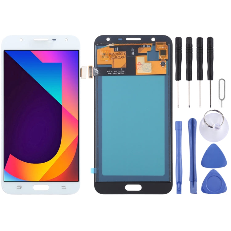 TFT Material LCD Screen and Digitizer Full Assembly for Galaxy J7 Neo / J701, J7 Nxt, J7 Core, J701F/DS, J701M(White) - LCD Screen by buy2fix | Online Shopping UK | buy2fix