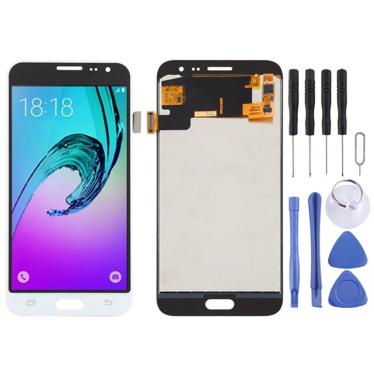 TFT LCD Screen for Galaxy J3 (2016) J320FN, J320F, J320G, J320M, J320A, J320V, J320P With Digitizer Full Assembly (White) - LCD Screen by buy2fix | Online Shopping UK | buy2fix