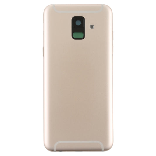 For Galaxy A6 (2018) / A600F Back Cover with Side Keys & Camera Lens (Gold) - Back Cover by buy2fix | Online Shopping UK | buy2fix