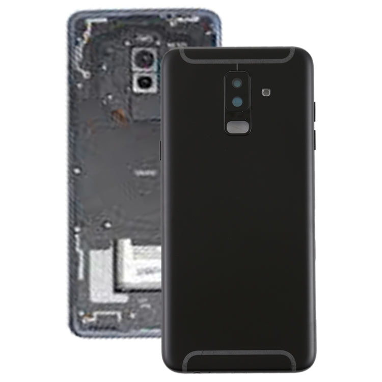 For Galaxy A6+ (2018) / A605 Back Cover with Side Keys & Camera Lens (Black) - Back Cover by buy2fix | Online Shopping UK | buy2fix